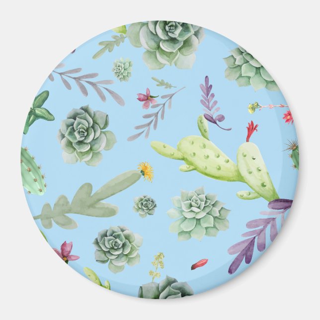 Cactus Pattern 10 Magnet (Front)