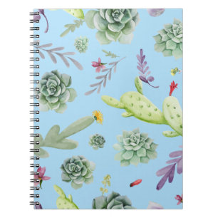 Cactus Pattern 10 Notebook