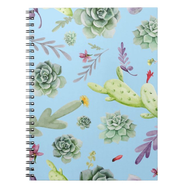 Cactus Pattern 10 Notebook (Front)