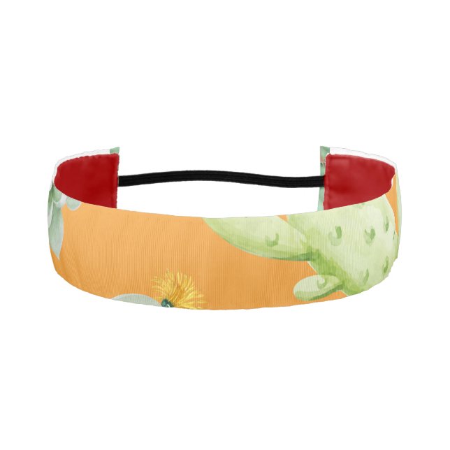 Cactus Pattern 11 Athletic Headband (Front)