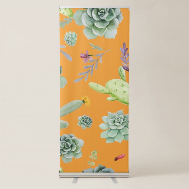 Cactus Pattern 11 Retractable Banner (Front)