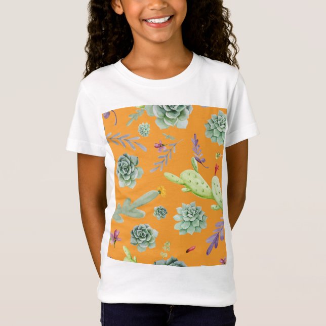 Cactus Pattern 11 T-Shirt (Front)