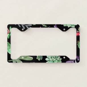 Cactus Pattern 2 License Plate Frame