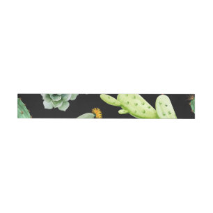 Cactus Pattern 2 Wrap Around Label