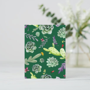 Cactus Pattern 3 Postcard