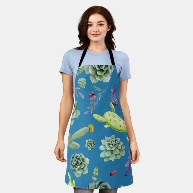 Cactus Pattern 5 Apron (Worn)