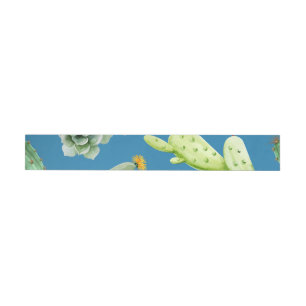 Cactus Pattern 5 Wrap Around Label