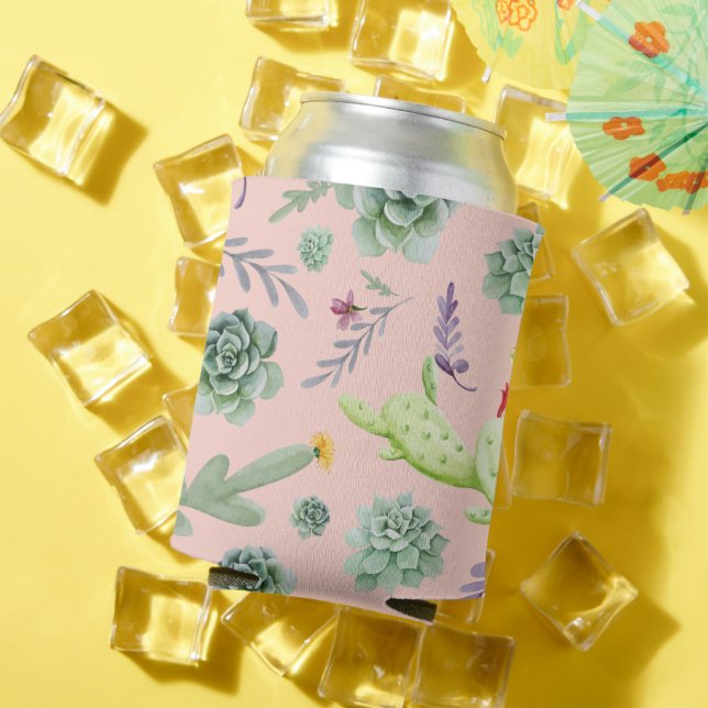 Cactus Pattern 8 Can Cooler (In Situ Summer)