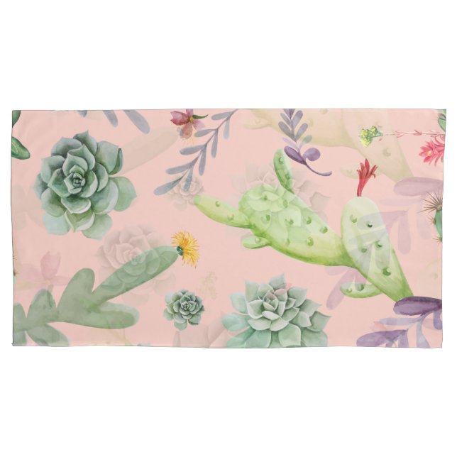 Cactus Pattern 8 Pillow Case (Front)