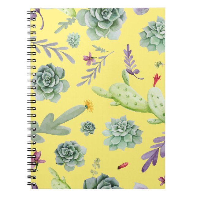 Cactus Pattern 9 Notebook (Front)