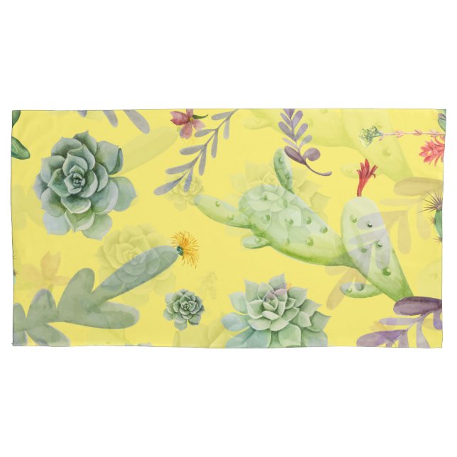 Cactus Pattern 9 Pillow Case (Front)