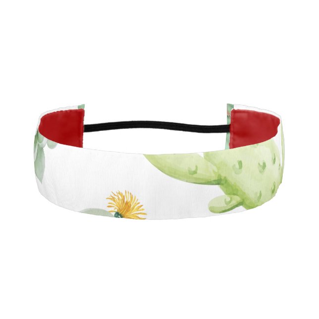 Cactus Pattern Athletic Headband (Front)