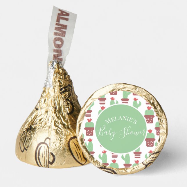 Cactus Pattern Baby Shower Party  Hershey®'s Kisses® (Front)