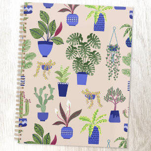 Cactus Pattern Blush Pink Planner
