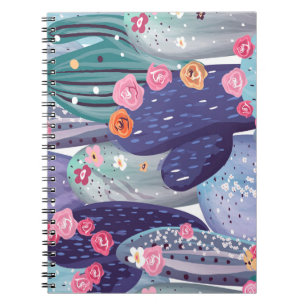 Cactus Pattern Colorful Watercolor Notebook
