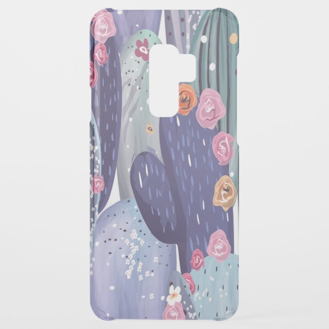 Cactus Pattern Colorful Watercolor Uncommon Samsung Galaxy Case (Back)