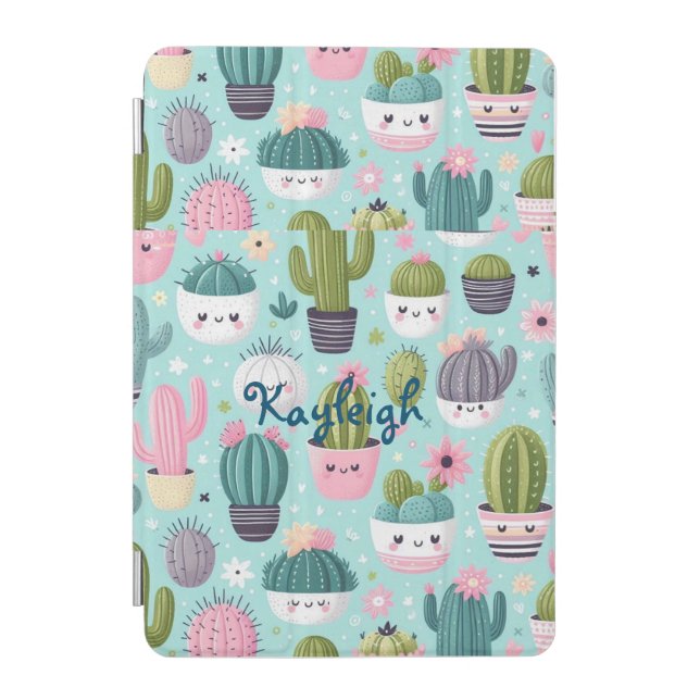 Cactus pattern iPad mini cover (Front)