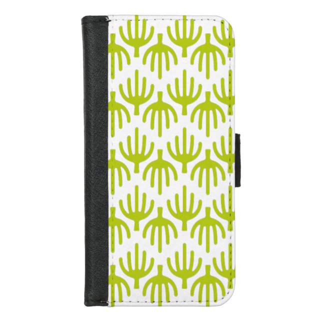 Cactus pattern iPhone wallet case (Front)