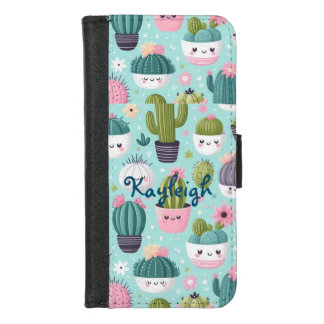 Cactus pattern iPhone 8/7 wallet case