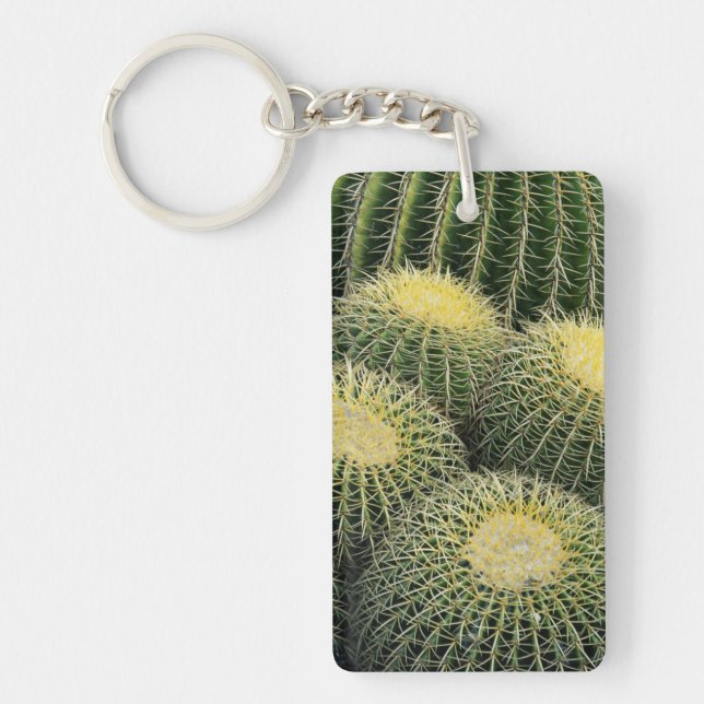 Cactus Pattern Keychain (Front)