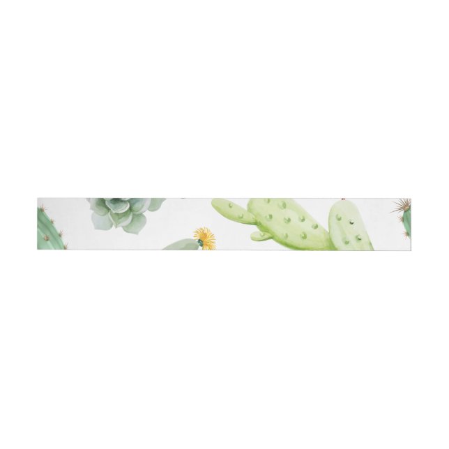Cactus Pattern Wrap Around Label (Individual)