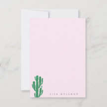 CACTUS Personalized Stationery Note Card