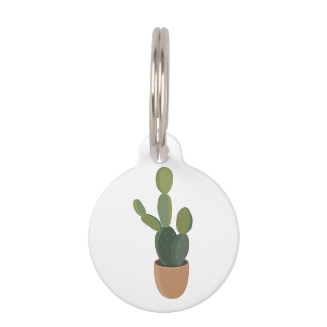 Cactus Pet ID Tag (Front)