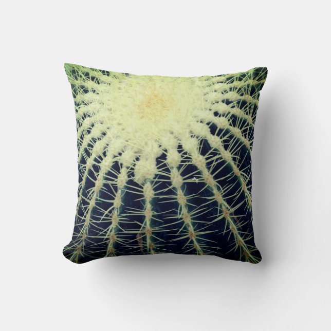 Cactus photography  throw pillow (Front)