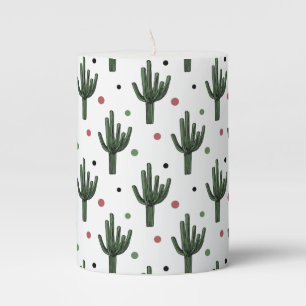Cactus Pillar Candle