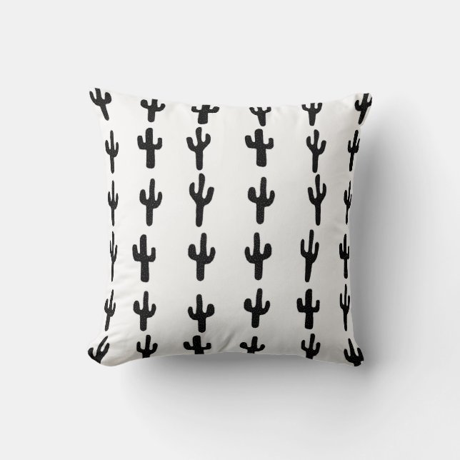 cactus Pillow - modern southwest design (Front)