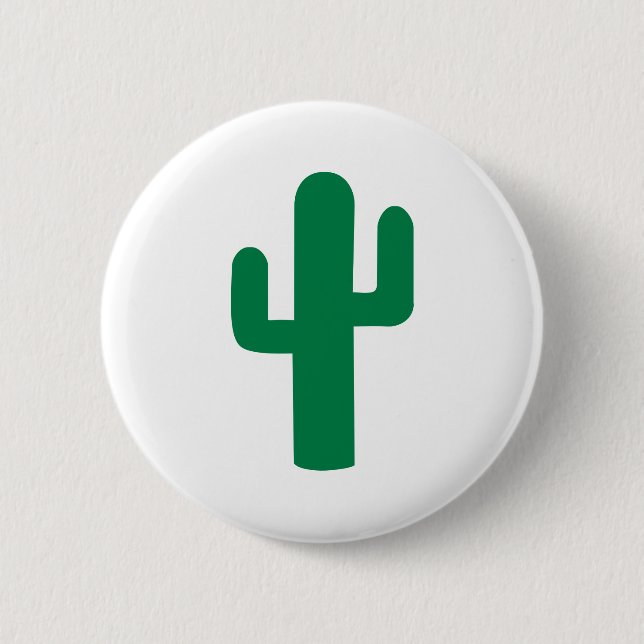 Cactus Pinback Button (Front)