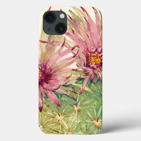 Cactus Pink Blossoms Iphone 13 Case