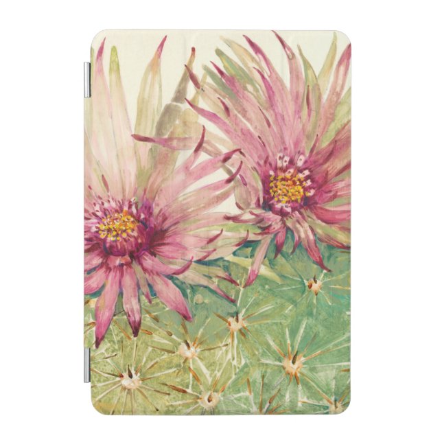 Cactus Pink Blossoms iPad Mini Cover (Front)