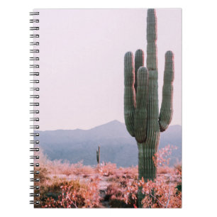 CACTUS PLANT BESIDE ORANGE LEAFED PLANT NOTEBOOK