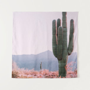 CACTUS PLANT BESIDE ORANGE LEAFED PLANT TAPESTRY