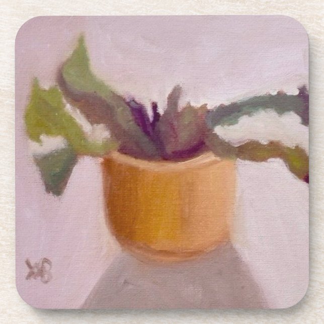 Cactus Plant Beverage Coaster (Front)