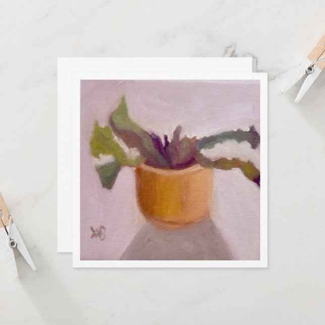 Cactus Plant Card (Front/Back In Situ)