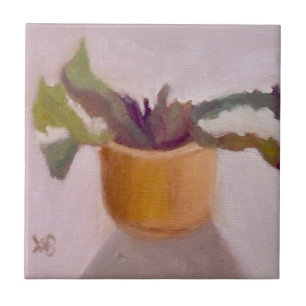Cactus Plant Ceramic Tile