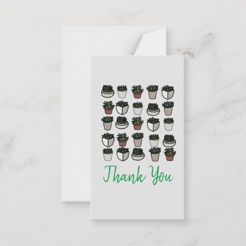 Cactus plant funky pattern note card