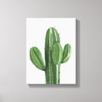 Cactus Plant Painting - Still-Life Illustration Canvas Print