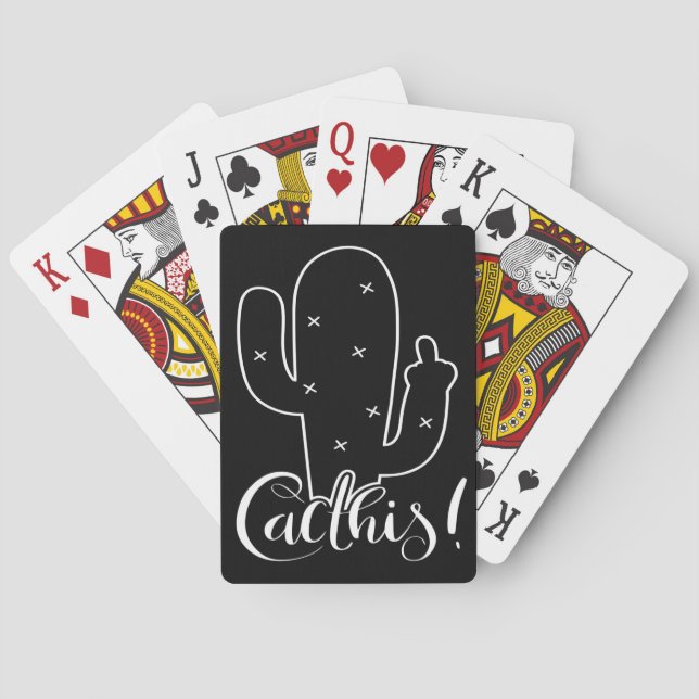 Cactus Plant Poker Cards (Back)