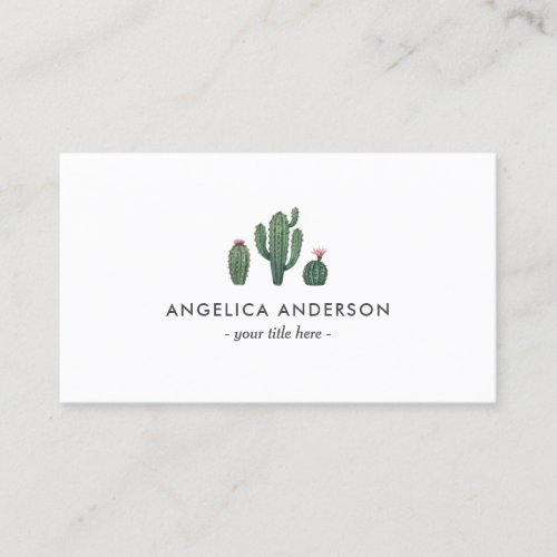 Cactus Plants Business Card