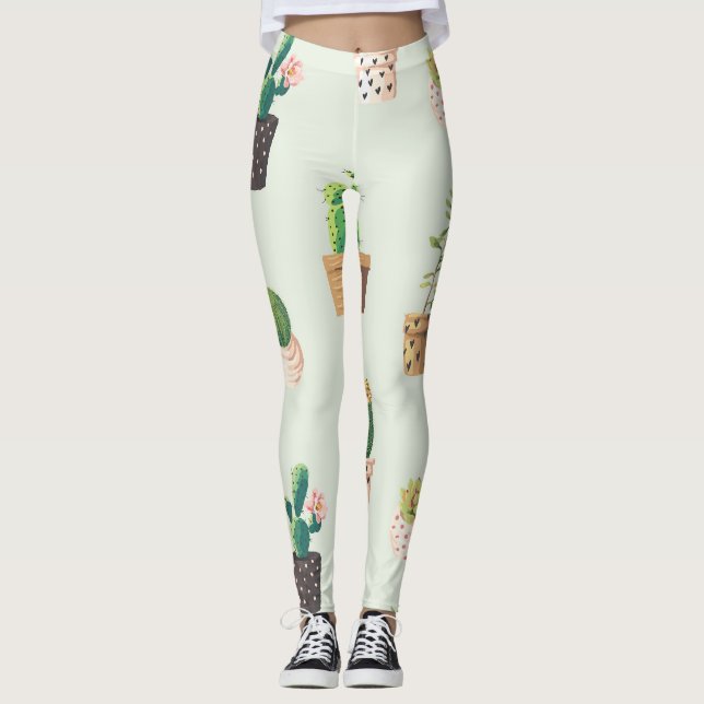 Cactus Plants Leggings (Front)