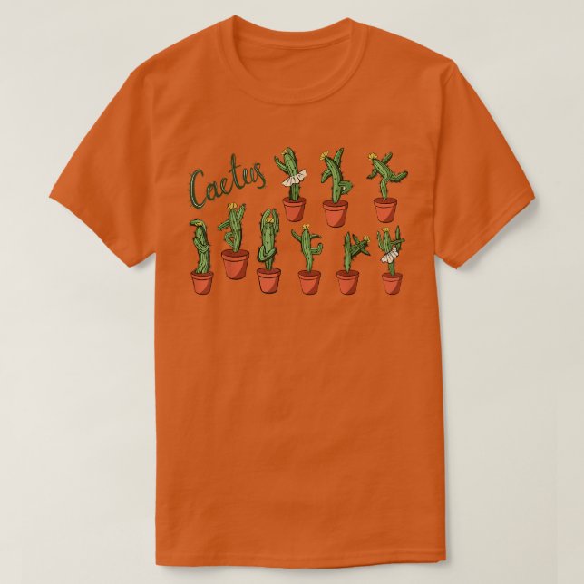 Cactus Plants Lovers Farmer Lovers Design  T-Shirt (Design Front)