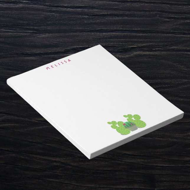 Cactus plants pots cute name notepad (Creator Uploaded)