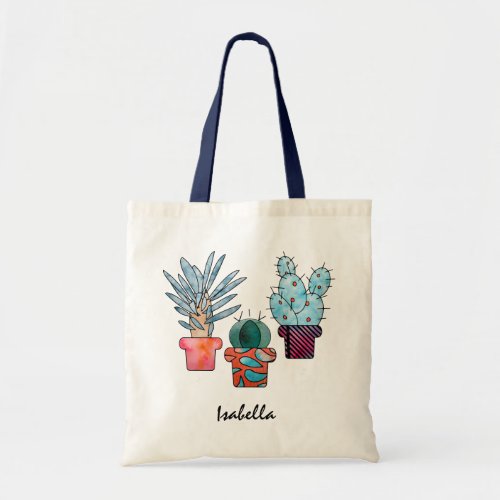 Cactus Plants Tote Bag