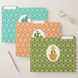 Cactus Plants With A Southwestern Flair File Folder