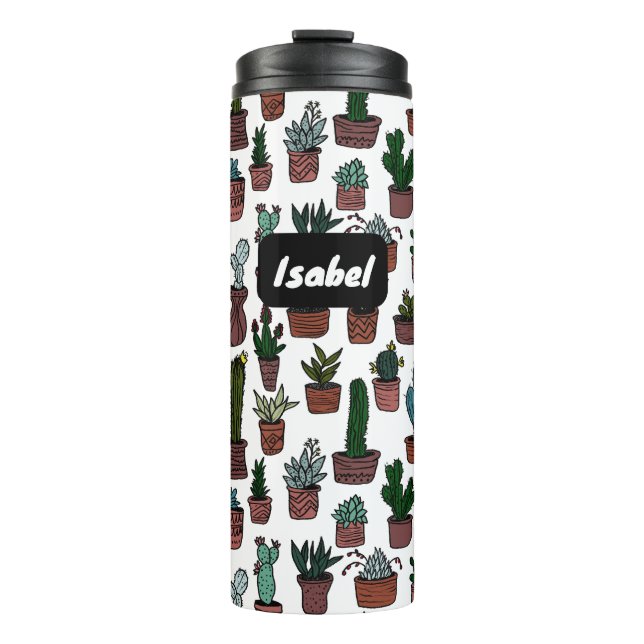 Cactus Potted Plants Cute Pattern CUSTOM Gift Thermal Tumbler (Front)