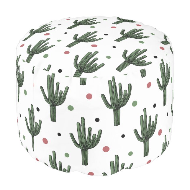 Cactus Pouf (Angled Back)