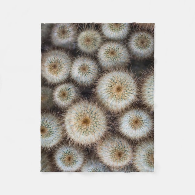 Cactus Prickly Fleece Blanket (Front)